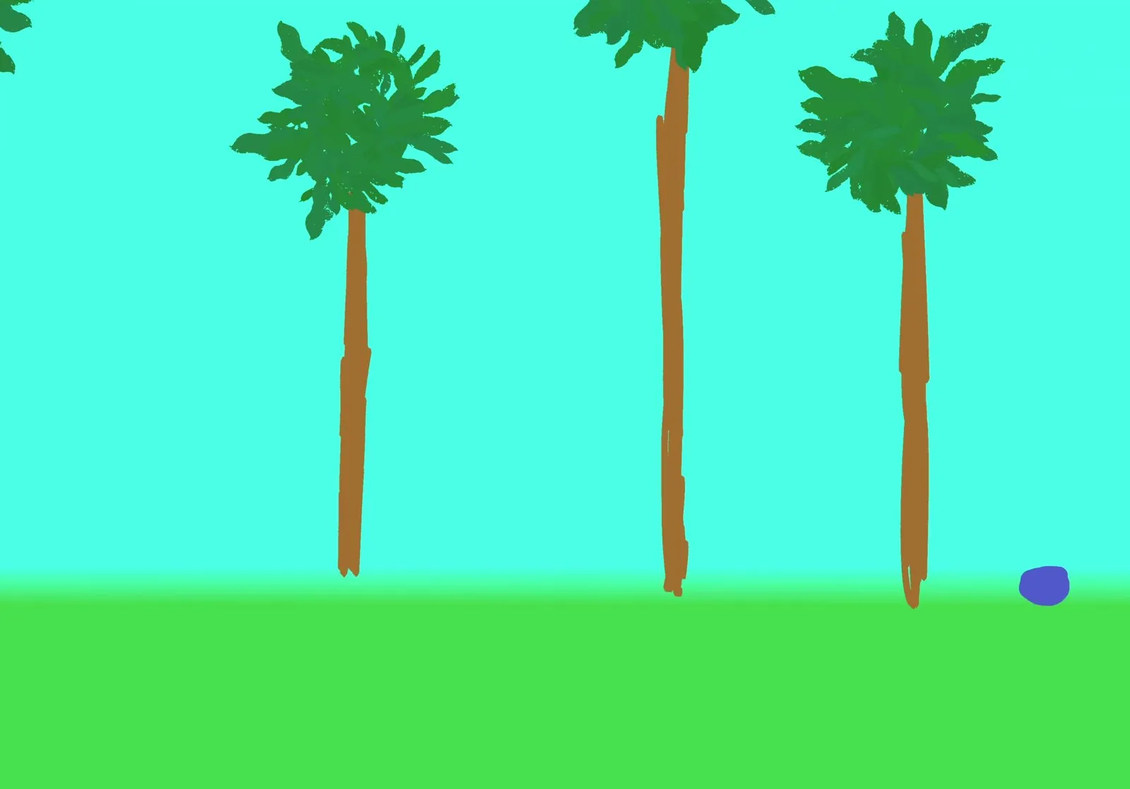A short digital animation video showing a bouncing ball loop with squash and stretch motion.